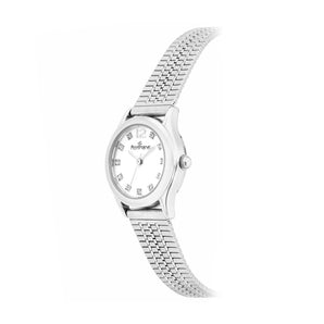 SILVER-TONE ANALOG DRESS WATCH
