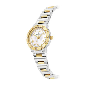 DUO TONE VINTAGE STYLE ANALOG WATCH