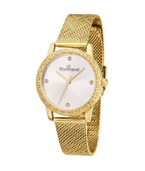 GOLD-TONE ANALOG DRESS WATCH