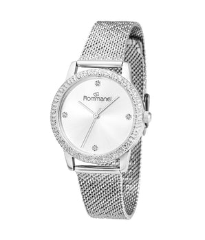 SILVER-TONE ANALOG DRESS WATCH