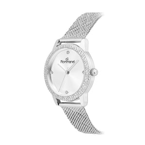 SILVER-TONE ANALOG DRESS WATCH