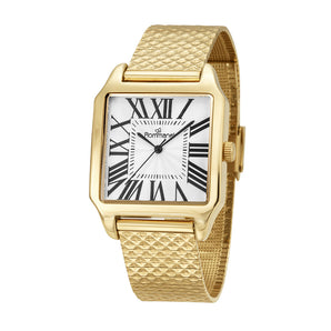GOLD BOLD ROMAN NUMERALS ANALOG WATCH