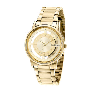 GOLD TRANSPARENT TIME ANALOG WATCH