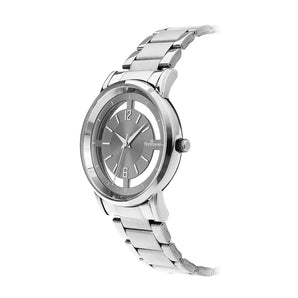SILVER TRANSPARENT TIME ANALOG WATCH