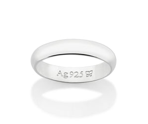 SILVER 925 MEDIUM WEDDING BAND