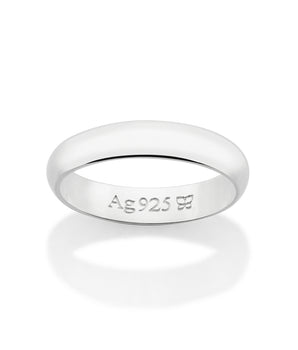 SILVER 925 MEDIUM WEDDING BAND