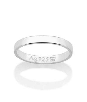 SILVER 925 THIN WEDDING BAND