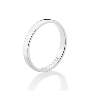 SILVER 925 THIN WEDDING BAND