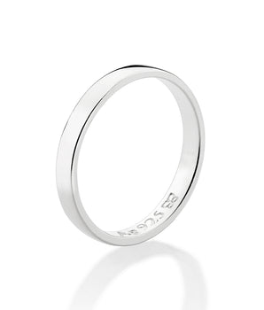 SILVER 925 THIN WEDDING BAND
