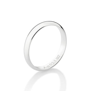 SILVER 925 ROUNDED THICK WEDDING BAND