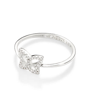 SILVER 925 BUTTERFLY SKINNY RING