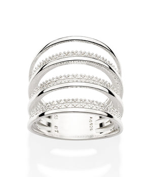 SILVER 925 BANDED RING