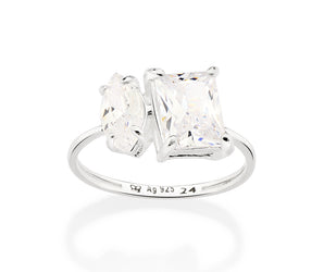 SILVER 925 ME AND YOU RING