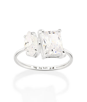 SILVER 925 ME AND YOU RING