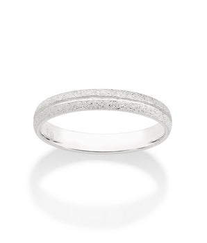 SILVER 925 ROUGH THIN WEDDING BAND