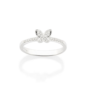 SILVER 925 MINI BUTTERFLY RING