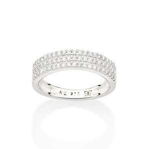 SILVER RING WITH ZIRCONIA