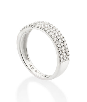 SILVER RING WITH ZIRCONIA