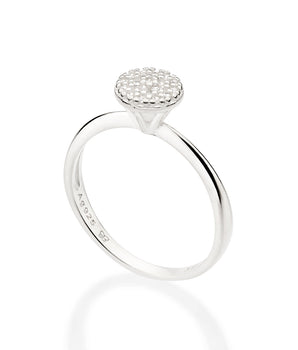 SILVER BURST ENGAGEMENT RING