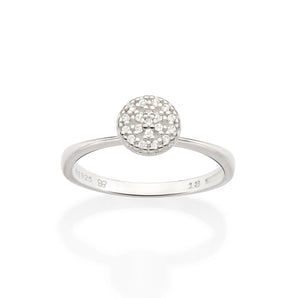 SILVER BURST ENGAGEMENT RING