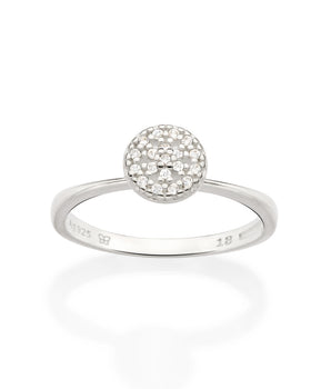 SILVER BURST ENGAGEMENT RING