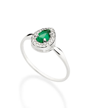 SILVER LUCKY ENGAGEMENT RING