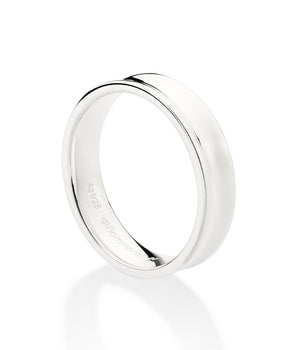 SILVER SIMPLE WEDDING BAND