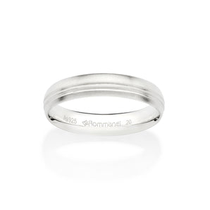 SILVER DOUBLE WEDDING BAND