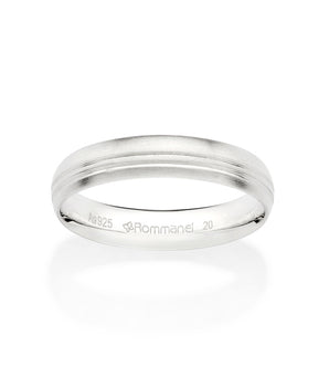 SILVER DOUBLE WEDDING BAND