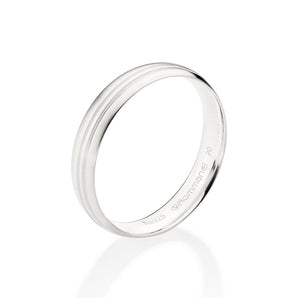 SILVER DOUBLE WEDDING BAND