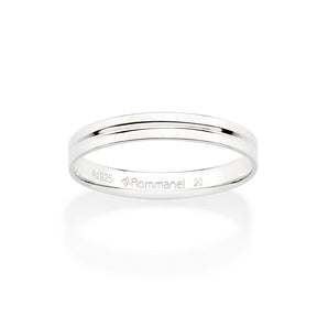 SILVER THIN WEDDING BAND