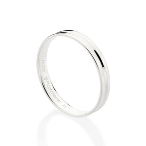 SILVER THIN WEDDING BAND