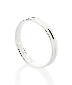 SILVER THIN WEDDING BAND