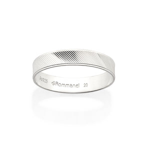 SILVER TEXTURED WEDDING BAND
