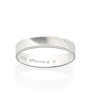 SILVER TEXTURED WEDDING BAND