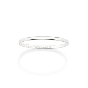 SILVER TINY WEDDING BAND