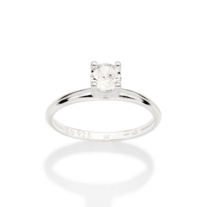 SILVER EVERYDAY ENGAGEMENT RING