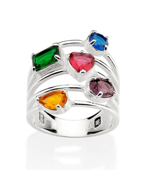 SILVER 925 BALLET MAXI RING