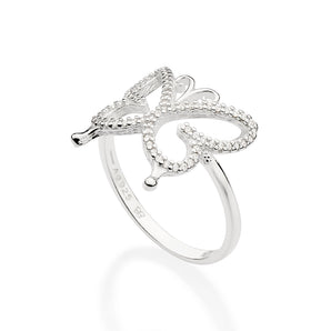 SILVER 925 BUTTERFLY RING