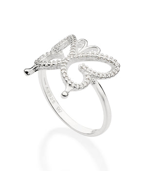 SILVER 925 BUTTERFLY RING