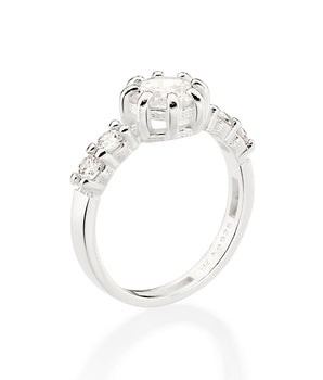 SILVER 925 CHRISTMAS TIME SOLITAIRE RING