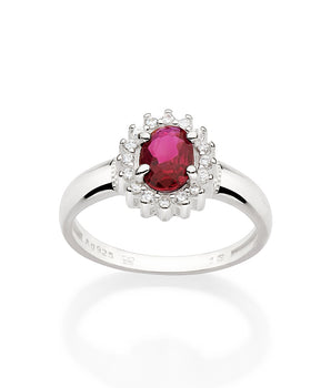 SILVER 925 CHERRY RING