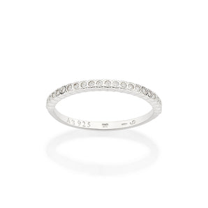 SILVER STUDDED CHAIN RING