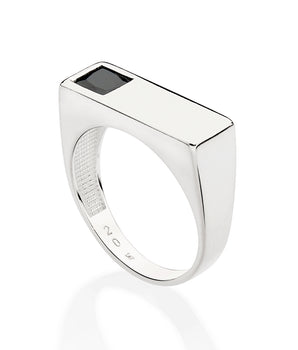 SILVER 925 MEN'S SQUARE RING