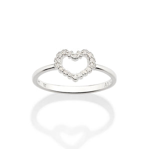 SILVER RING WITH ZIRCONIA