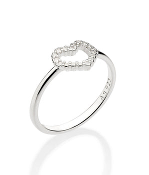 SILVER RING WITH ZIRCONIA