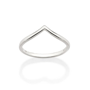 SILVER 925 POINTED SKINNY RING