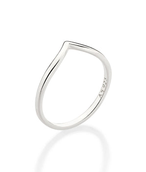 SILVER 925 POINTED SKINNY RING