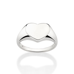 SILVER 925 PERSONALIZABLE HEART RING