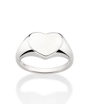SILVER 925 PERSONALIZABLE HEART RING